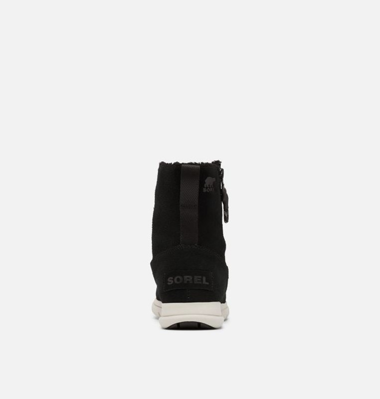 Sorel Dam Vinterkängor Svarta - ™ Explorer Zip Låga - UJM-145906